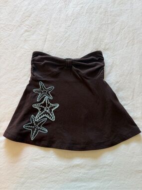 Hollister Brown Cotton High-Rise Brief